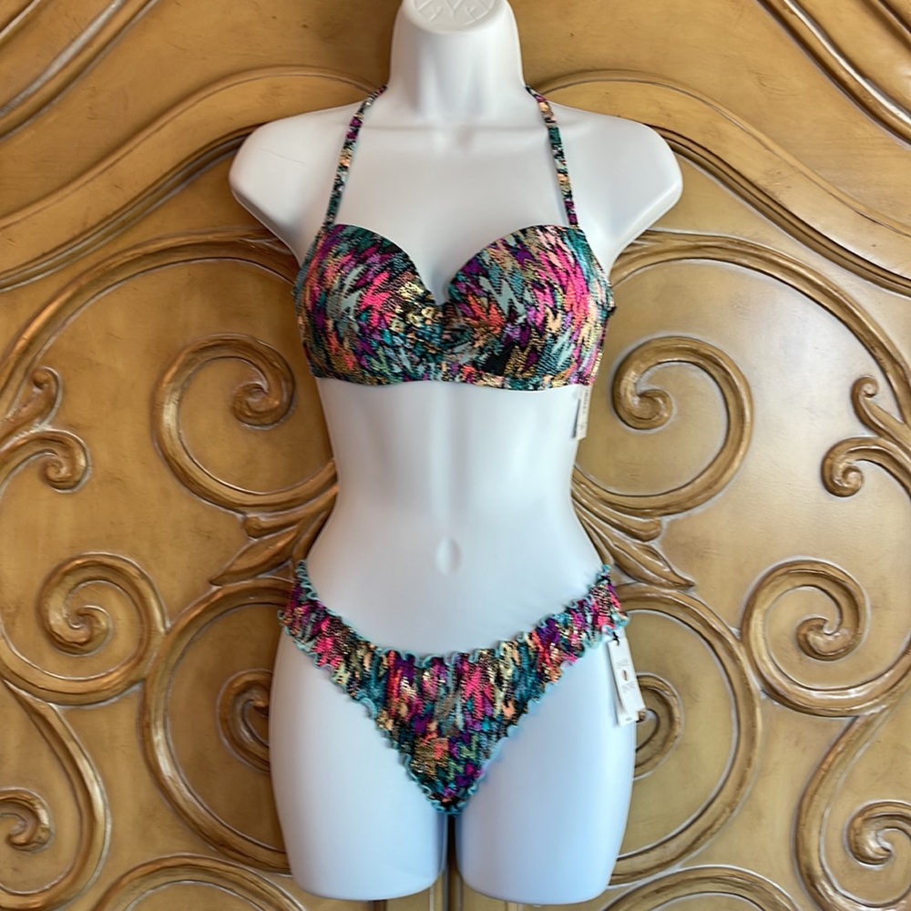 NWT Shade & Shore Gorgeous metallic Bikini